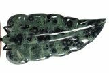 Polished Kambaba Jasper Leaf with Stand - Madagascar #355267-1
